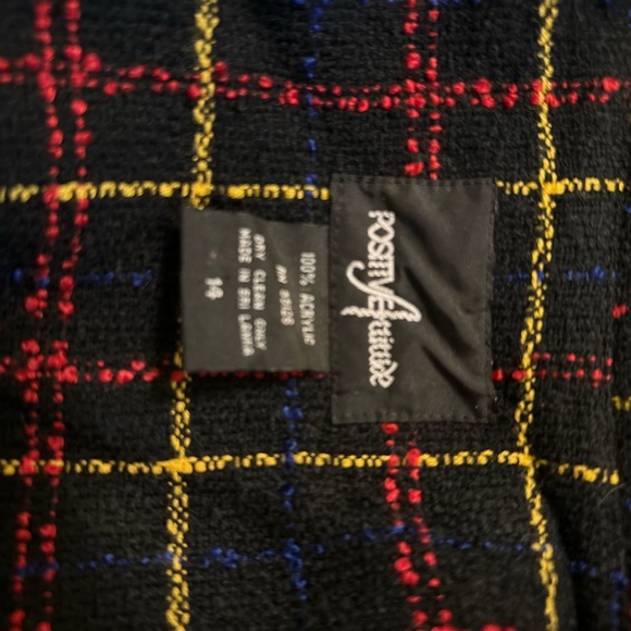 Y2K vintage Positive Attitude suit blazer skirt size 14 - Picture 6 of 10